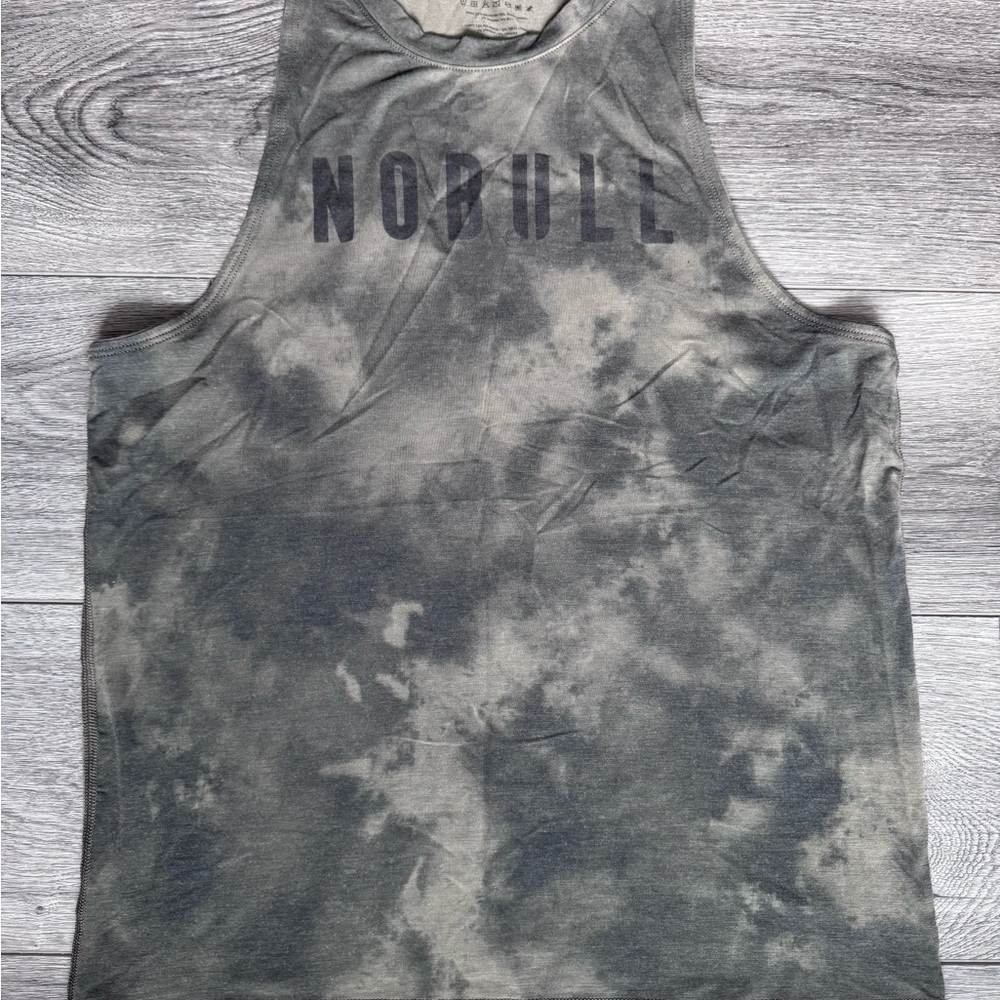 Army Green NOBULL Tie-Dye high neck Tank Top
